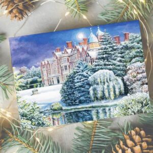 Christmas Card with Sandringham on the front.