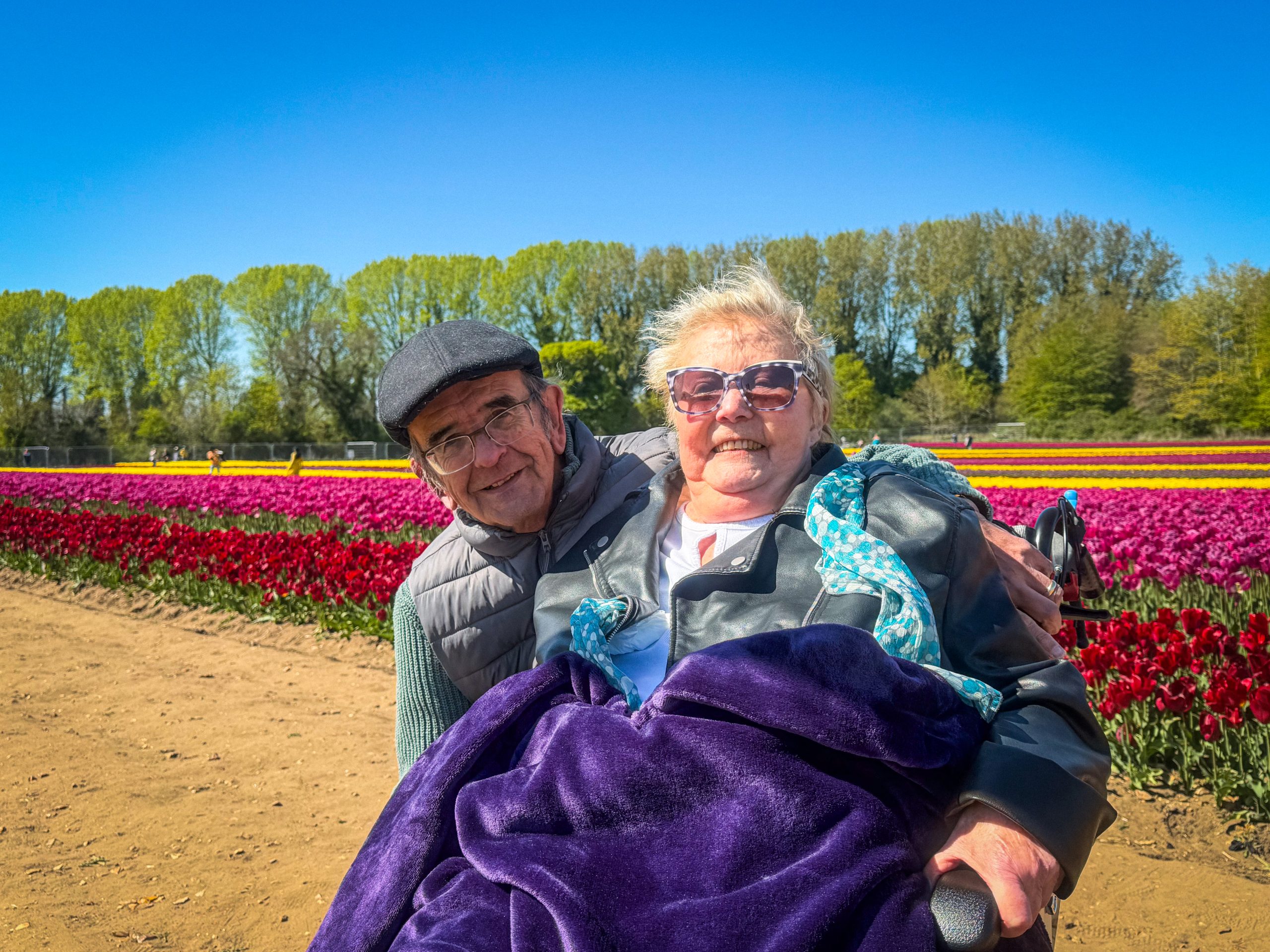 Patient and husband at Tapping House Norfolk Hospice Charity