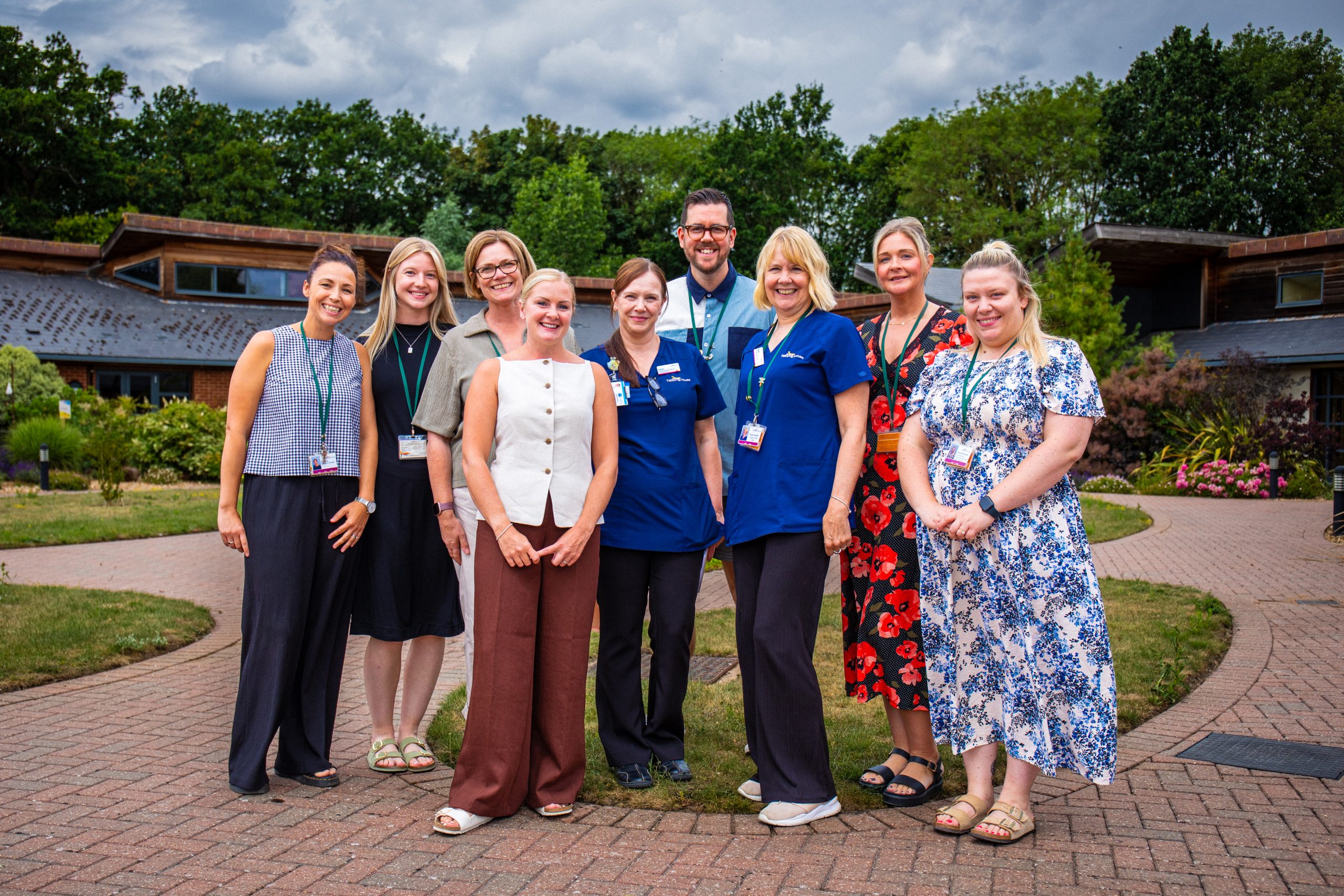 Wellbeing team at Tapping House Norfolk Hospice Charity
